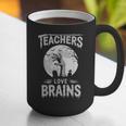 Halloween Teacher Tshirts Zombie Teachers Love Brains Graphic Print Coffee Mug, funny gift