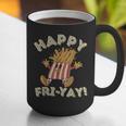 Happy Fri Yay Retro French Fries Friday Lovers Fun Teacher Graphic Print Coffee Mug, funny gift Happy Fri Yay Retro French Fries Friday Lovers Fun Teacher Graphic Print Coffee Mug, funny gift