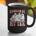 Haunted By My TBR Cute Ghosts Book Reading Teacher Halloween Graphic Print Coffee Mug, funny gift