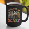 Inclusion Isnt Scary Halloween Skeleton Ghost Sped Teacher Graphic Print Coffee Mug, funny gift