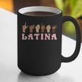 Latina ASL American Sign Language Latina Power ASL Teacher Graphic Print Coffee Mug, funny gift Latina ASL American Sign Language Latina Power ASL Teacher Graphic Print Coffee Mug, funny gift