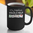 Life Happens Visuals Help Special Education Teacher Aide Graphic Print Coffee Mug, funny gift Life Happens Visuals Help Special Education Teacher Aide Graphic Print Coffee Mug, funny gift