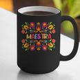 Maestra Cinco De Mayo Spanish Mexican Teacher Graphic Print Coffee Mug, funny gift