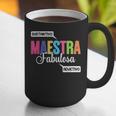 Maestra Fabulosa Bilingual Spanish Espanol Teacher School Graphic Print Coffee Mug, funny gift