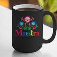 Maestra Proud Spanish Teacher Bilingual Teacher Latina Graphic Print Coffee Mug, funny gift