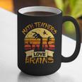 Math Teacher Shirt Math Teachers Love Brains Halloween Math For Men Women Graphic Print Coffee Mug, funny gift