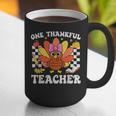 One Thankful Teacher Turkey Thanksgiving Teaching Graphic Print Coffee Mug, funny gift One Thankful Teacher Turkey Thanksgiving Teaching Graphic Print Coffee Mug, funny gift