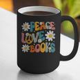 Peace Love Books Bookworm Librarian Reading Teacher Groovy Graphic Print Coffee Mug, Groovy Teacher Mugs, funny gift Peace Love Books Bookworm Librarian Reading Teacher Groovy Graphic Print Coffee Mug, Groovy Teacher Mugs, funny gift
