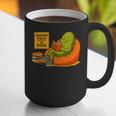 Pickle Reading Books Bookworm Teacher Librarian Kids Retro Graphic Print Coffee Mug, funny gift