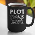 Plot It Builds Character Book Reading Teacher Graphic Print Coffee Mug, funny gift Plot It Builds Character Book Reading Teacher Graphic Print Coffee Mug, funny gift