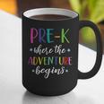Pre-K Teacher Adventure Begins First Day Preschool Teachers Graphic Print Coffee Mug, funny gift Pre-K Teacher Adventure Begins First Day Preschool Teachers Graphic Print Coffee Mug, funny gift