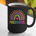 Preschool Rainbow Girls Boys Kids Teacher Back To School Graphic Print Coffee Mug, funny gift