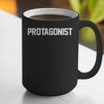 Protagonist English Literature Teacher Costume T Shirt Graphic Print Coffee Mug, English Teacher Mugs, funny gift