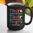 There Their They'Re English Teacher Grammar Memes Graphic Print Coffee Mug, English Teacher Mugs, funny gift