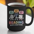 Reading Beats Everything Teacher Rock Paper Scissors Graphic Print Coffee Mug, funny gift