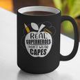 Real Superheroes Wear No Capes Teacher Design Teach Graphic Print Coffee Mug, funny gift Real Superheroes Wear No Capes Teacher Design Teach Graphic Print Coffee Mug, funny gift