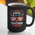 Red & Blue Teacher Crew Shirt 4th Of July Sunglasses Graphic Print Coffee Mug, funny gift