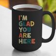 Retro I’m Glad You Are Here Women Men Teacher Graphic Print Coffee Mug, funny gift Retro I’m Glad You Are Here Women Men Teacher Graphic Print Coffee Mug, funny gift