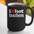 Retro I Love Hot Teachers Vintage I Heart Hot Teacher Men Women Girls Kids Graphic Print Coffee Mug, funny gift