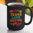 Retro Teach Love Inspire Back To School Teachers Graphic Print Coffee Mug, funny gift Retro Teach Love Inspire Back To School Teachers Graphic Print Coffee Mug, funny gift