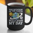 Rotation Of Earth Science Teacher Earth Day Men Women Graphic Print Coffee Mug, Science Teacher Mugs, funny gift