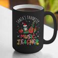 Santa's Favorite Music Teacher Christmas Santa Hat Matching Graphic Print Coffee Mug, funny gift Santa's Favorite Music Teacher Christmas Santa Hat Matching Graphic Print Coffee Mug, funny gift