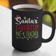Santa's Favorite Pre-K Teacher Christmas Santa Hat Lights For Men Women Kids Graphic Print Coffee Mug, funny gift Santa's Favorite Pre-K Teacher Christmas Santa Hat Lights For Men Women Kids Graphic Print Coffee Mug, funny gift