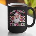 Santa's Favorite Teacher Groovy Christmas Teacher Boys Girls Graphic Print Coffee Mug, Groovy Teacher Mugs, funny gift Santa's Favorite Teacher Groovy Christmas Teacher Boys Girls Graphic Print Coffee Mug, Groovy Teacher Mugs, funny gift