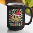Santas Favorite Teacher Retro Groovy Smile Face Christmas Graphic Print Coffee Mug, Groovy Teacher Mugs, funny gift Santas Favorite Teacher Retro Groovy Smile Face Christmas Graphic Print Coffee Mug, Groovy Teacher Mugs, funny gift