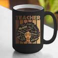 Smart Teacher Afro Girl Melanin African American Wowen Graphic Print Coffee Mug, funny gift