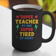 Super Teacher By Day Super Tired By Night Teacher For Men Women Graphic Print Coffee Mug, Super Teacher Mugs, funny gift