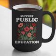 Support Public Education Cute Floral Teacher Red For Ed Graphic Print Coffee Mug, funny gift Support Public Education Cute Floral Teacher Red For Ed Graphic Print Coffee Mug, funny gift