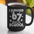 I Survived 67 Days Of School Teachers Students Graphic Print Coffee Mug, funny gift
