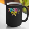 Teach Coquette Bow Teacher Back To School Happy First Day Graphic Print Coffee Mug, funny gift Teach Coquette Bow Teacher Back To School Happy First Day Graphic Print Coffee Mug, funny gift