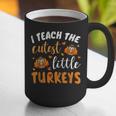 I Teach The Cutest Little Turkeys For Teacher Thanksgiving Graphic Print Coffee Mug, funny gift