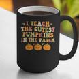 I Teach The Cutest Pumpkins In The Patch Fall Season Teacher Graphic Print Coffee Mug, funny gift