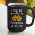 I Teach The Cutest Pumpkins In The Patch Halloween Teacher Graphic Print Coffee Mug, funny gift