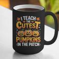 I Teach The Cutest Pumpkins Shirt Teachers Halloween Graphic Print Coffee Mug, funny gift