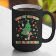 Teacher Christmas Shirts Pajama Matching Rockin' Around The Classroom -Adult Short Sleeve Small Modern Festive Christmas Teacher Xmas Vibes T-Shirt Graphic Print Coffee Mug, funny gift
