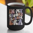 Teacher Halloween In My Spooky Teacher Era Retro Groovy Graphic Print Coffee Mug, Groovy Teacher Mugs, funny gift