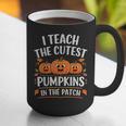 Teacher Halloween I Teach The Cutest Pumpkins In The Patch Graphic Print Coffee Mug, funny gift