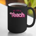 Teacher Life My Job Is Teach Graphic Print Coffee Mug, funny gift