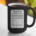 Teacher Nutrition Facts Teachers Nutritional Fact Graphic Print Coffee Mug, funny gift