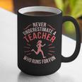 Teacher Who Runs Half Marathon Runner Running Lover Graphic Graphic Print Coffee Mug, funny gift Teacher Who Runs Half Marathon Runner Running Lover Graphic Graphic Print Coffee Mug, funny gift