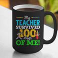 My Teacher Survived 100 Days Of Me Dab 100 Days Of School For Men Women Kids Graphic Print Coffee Mug, funny gift