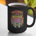 Teacher Teachers Love Brains Halloween Men Women Graphic Print Coffee Mug, funny gift