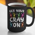 Teacher's Get Your Cray On Dabbing Crayons Graphic Print Coffee Mug, funny gift Teacher's Get Your Cray On Dabbing Crayons Graphic Print Coffee Mug, funny gift