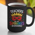 Teachers Are Just Superheroes In Disguise Fun Back To School Graphic Print Coffee Mug, funny gift