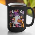 Trick Or Teach Groovy Teacher Ghost Halloween Teacher Graphic Print Coffee Mug, Groovy Teacher Mugs, funny gift Trick Or Teach Groovy Teacher Ghost Halloween Teacher Graphic Print Coffee Mug, Groovy Teacher Mugs, funny gift