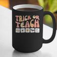 Trick Or Teach With Symbols Special Education Teacher Spooky Graphic Print Coffee Mug, funny gift